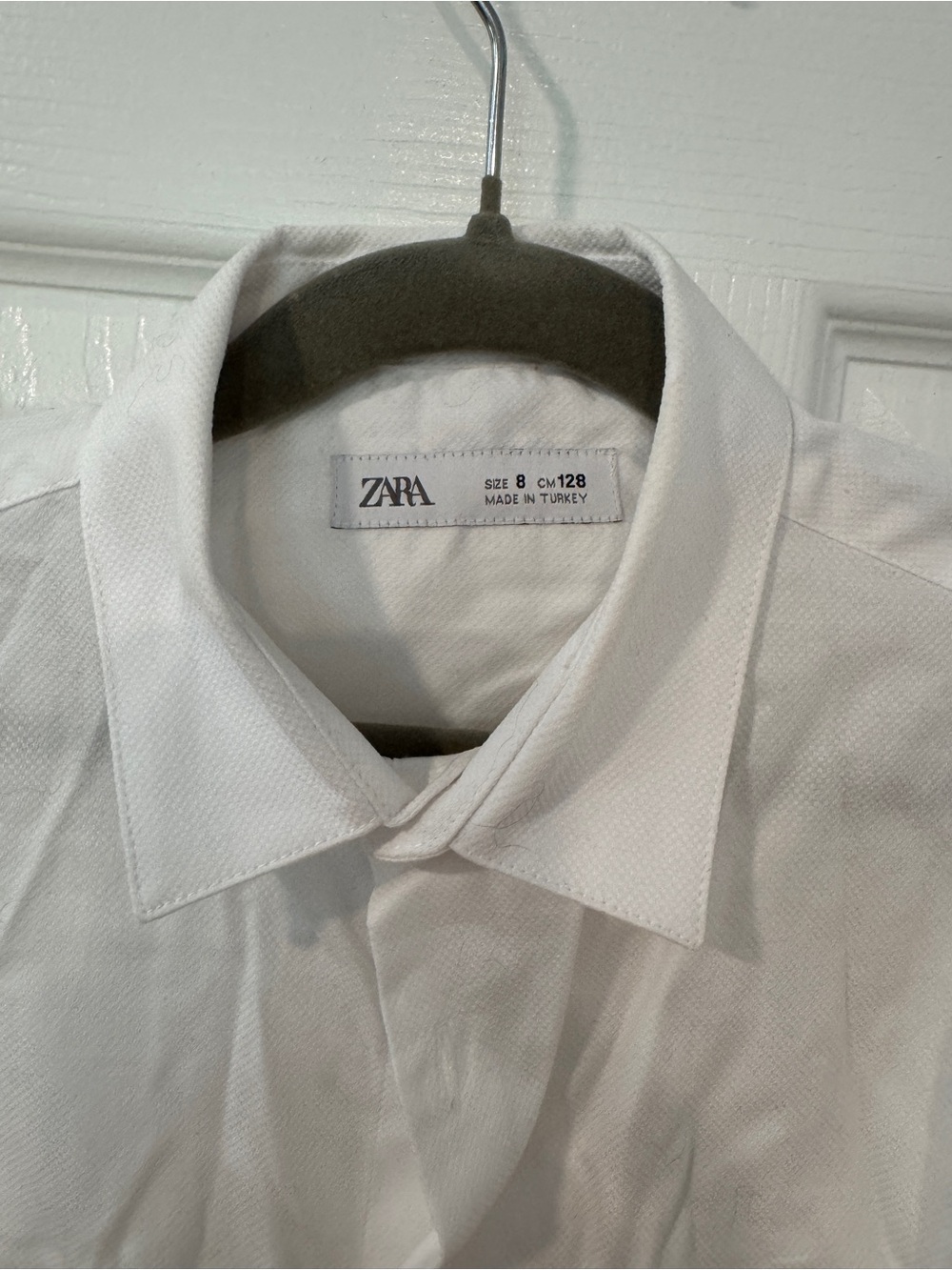 Zara Kids Boys 3 Piece Navy Suit Set Blazer Pants White Shirt Size 7 - Picture 13 of 13